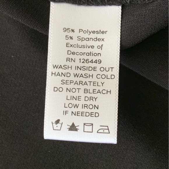 Marc Bouwer Embellished Black Tank Shell Top Scoop Neck Size Medium - Picture 4 of 5